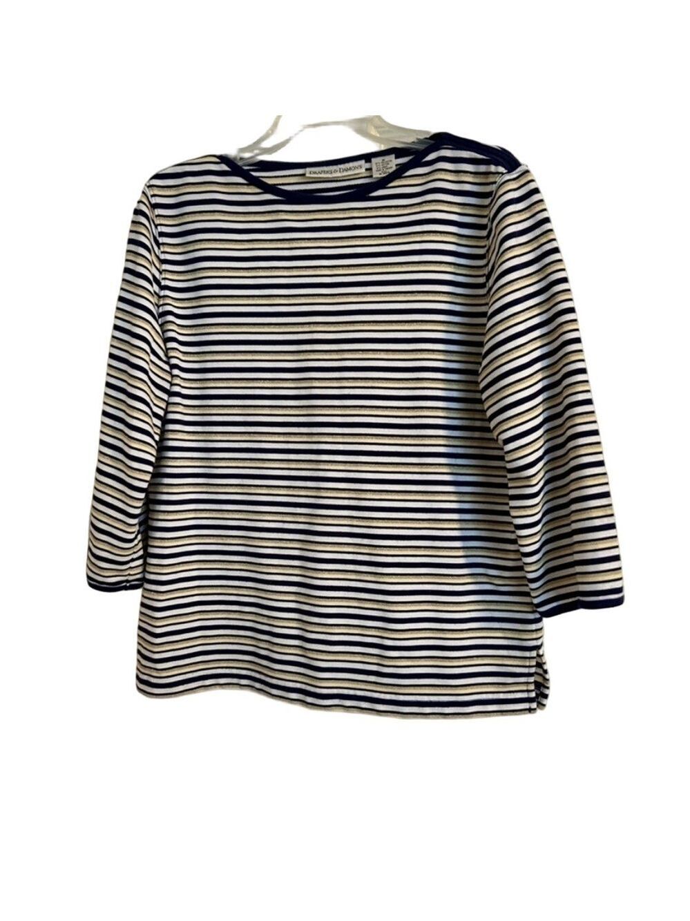 Drapers & Damon's Women’s Striped Shirt - Size M multi colored